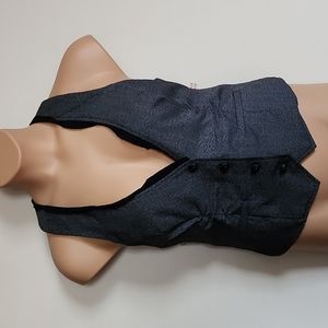 charcoal gray vest y2k